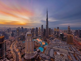 Burj Khalifa Downtown Dubai skyline