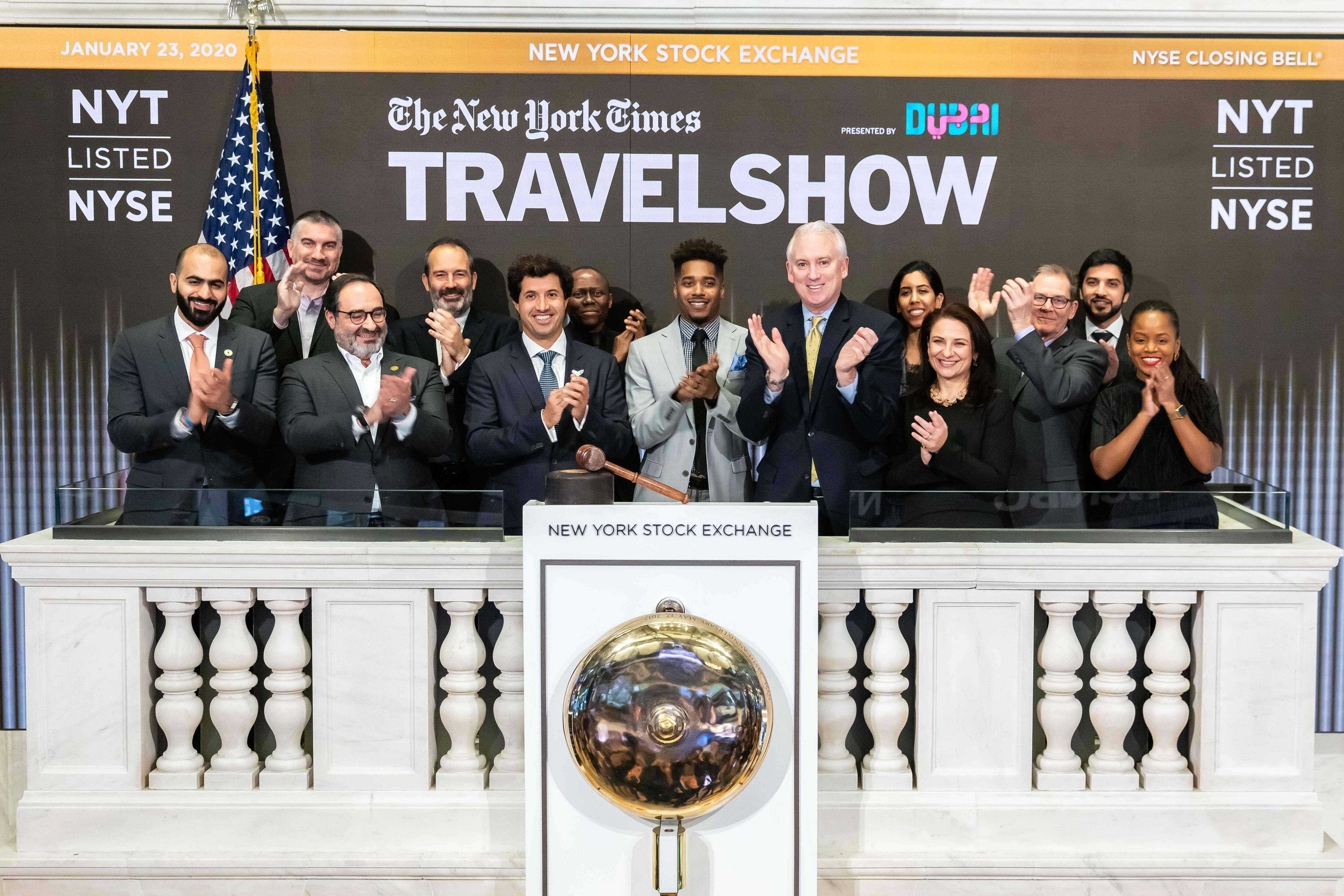 he-helal-saeed-almarri-director-general-dubai-tourism-attends-new-york-stock-exchange-closing-bell-ceremony-along-with-other-sponsors-as-part-of-the-new-york-times-travel-show