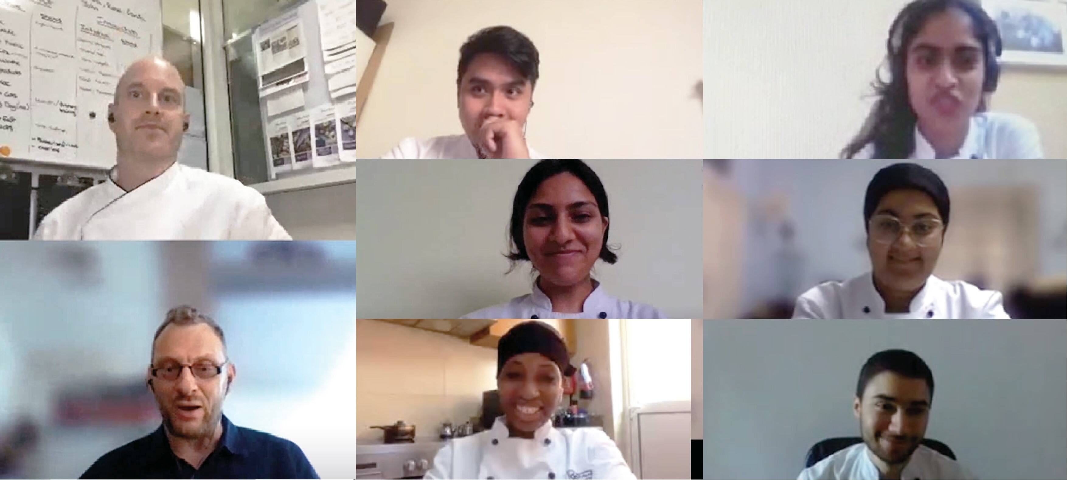 جلسة تدريب افتراضية كلية دبي للسياحة