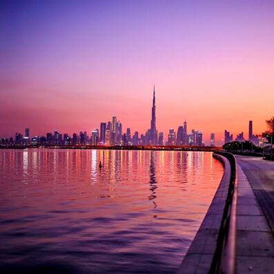 Study in Dubai Skyline